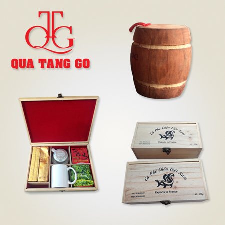 Wooden coffee boxes