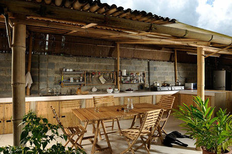 Bamboo house