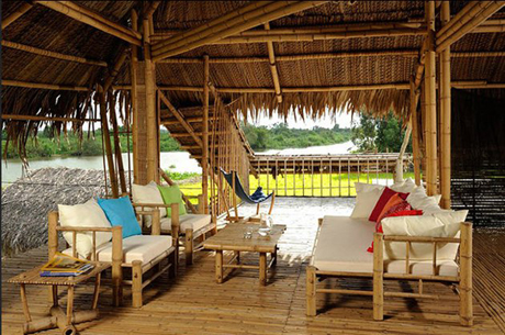 Bamboo house