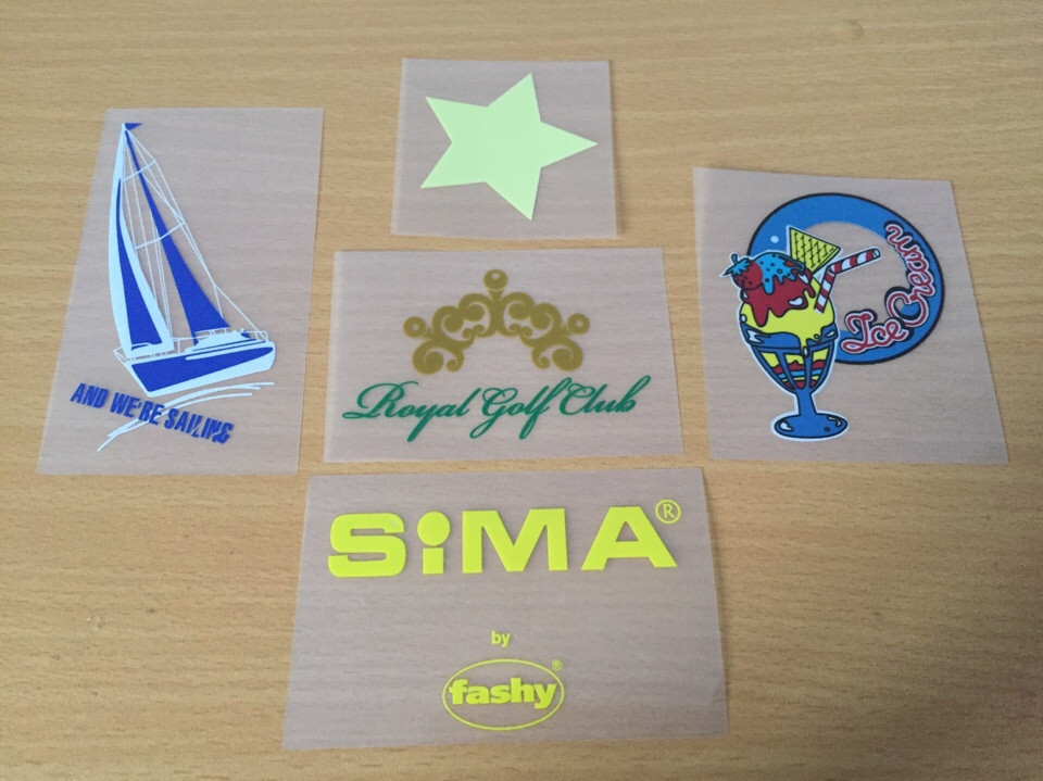 Heat-transfered printing label