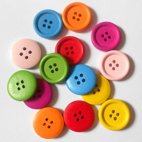 Plastic buttons