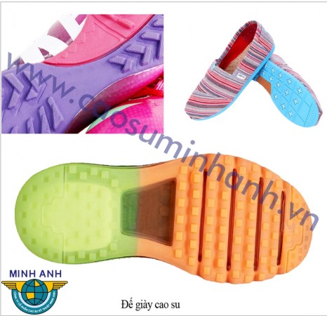 Rubber shoe insole