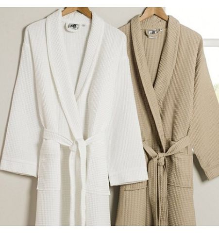 Hotel bathrobe