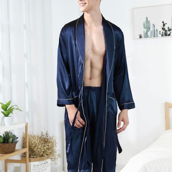 Linen bathrobes