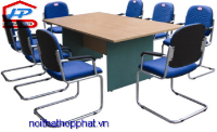 Industrial wood table & chair