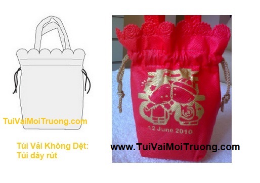 Non-woven drawstring