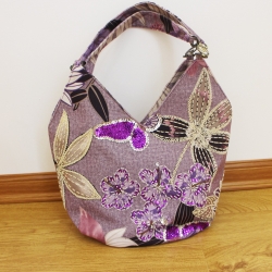 Hand embroidered handbag