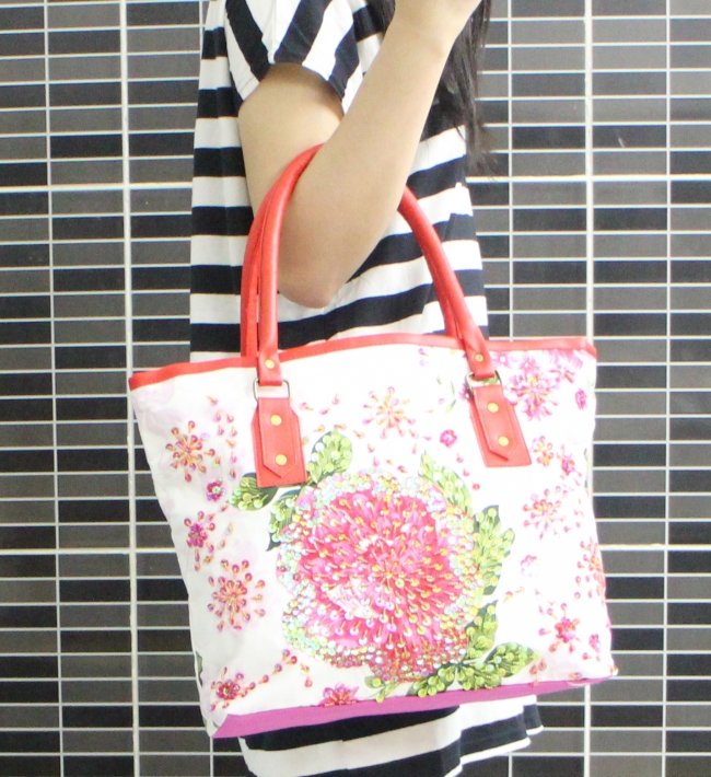 Hand embroidered handbag