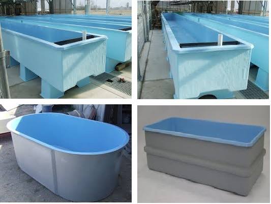 Composite fish farming tanks