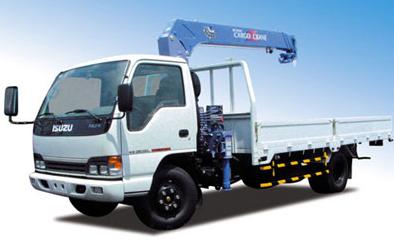 Crane truck transport