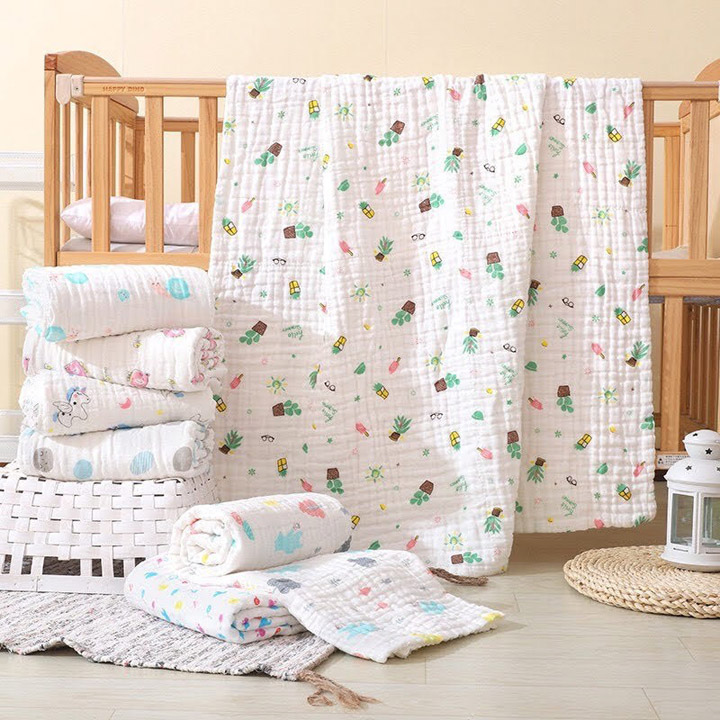Crinkled muslin fabric (for towels & blankets)