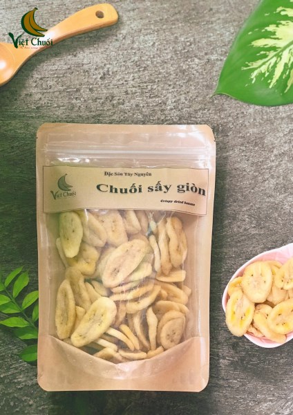 Crispy dried banana