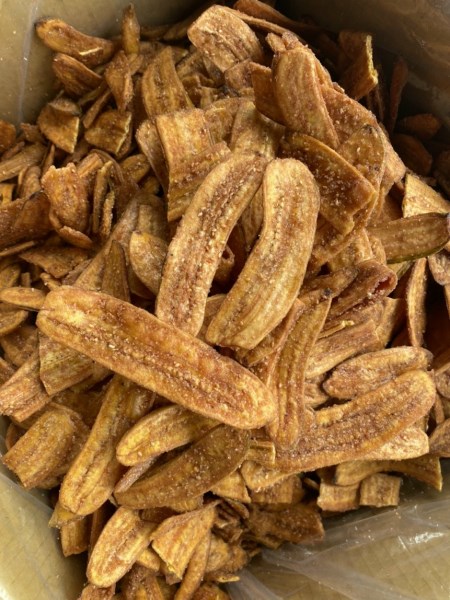 Crispy dried banana