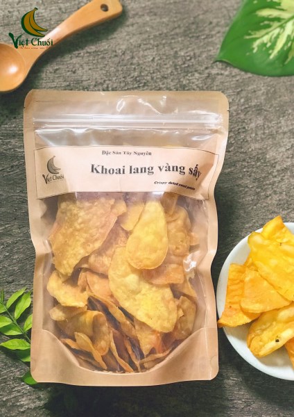 Crispy dried yellow sweet potato