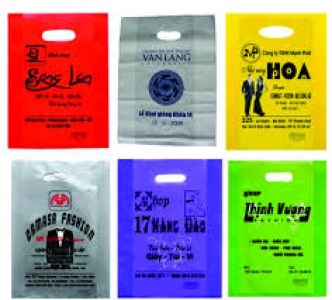 Logo-printed plastic bag