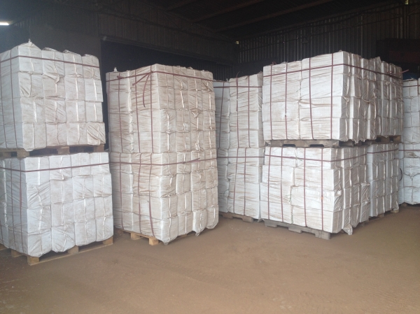 Compressed fermented bagasse