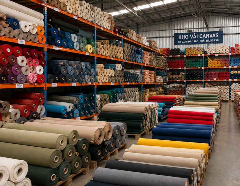 Thien Bao canvas fabric warehouse