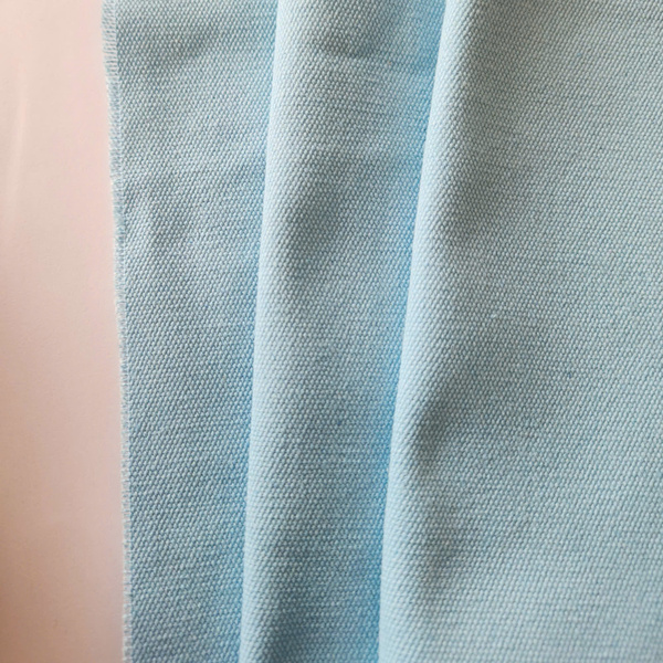 Blue canvas fabric