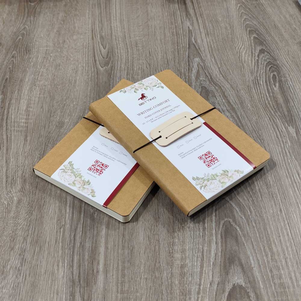 Hardcover bound notebook