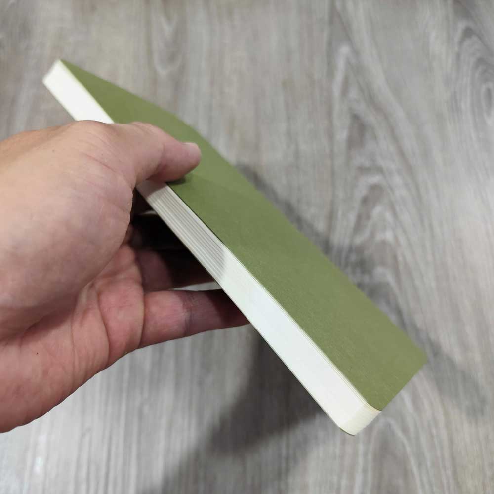 Refill notebook spine glued