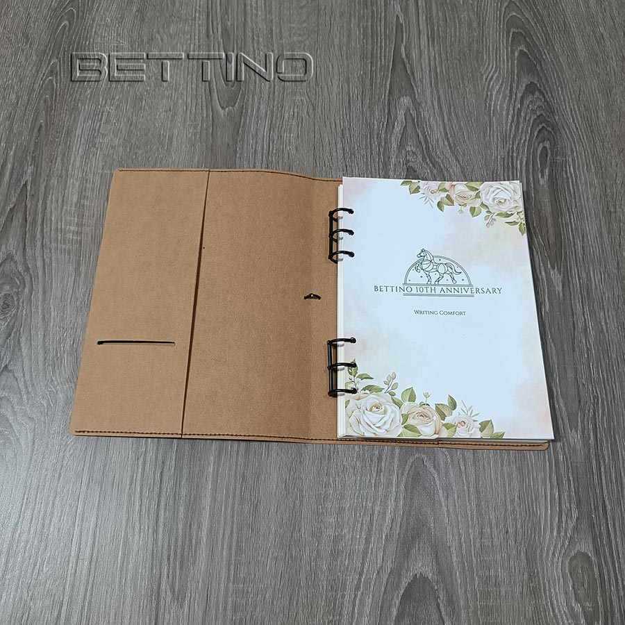 Soft cover A5 ring binder notebook