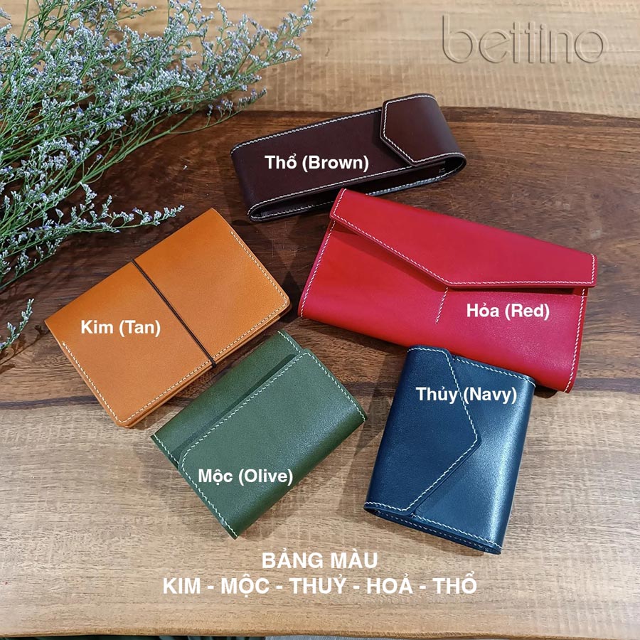 Veg tan leather ring binder notebook size A5