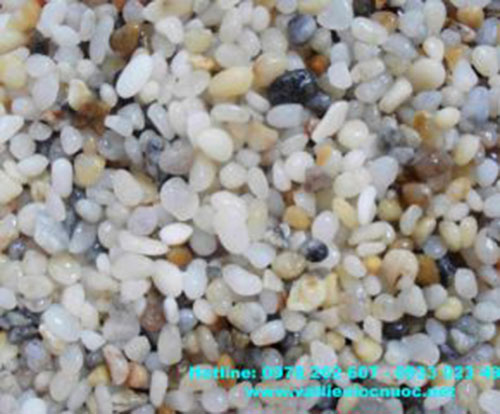 Water filter pebbles