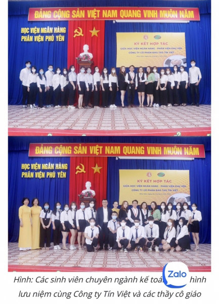 Signing accounting training with Banking Academy of Vietnam