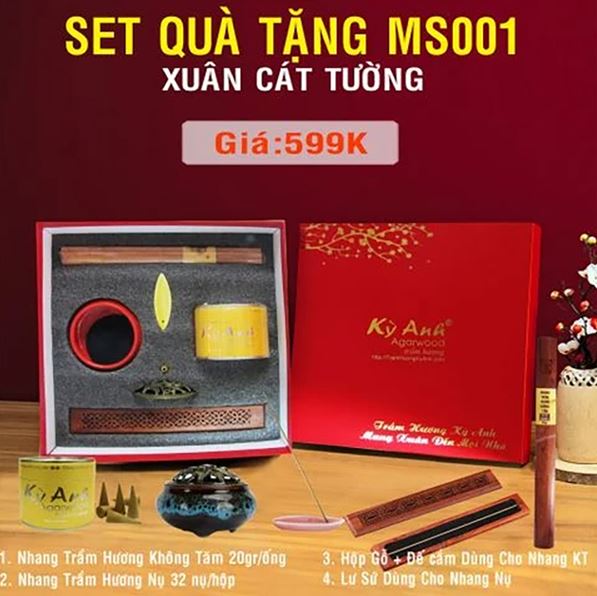 Tet agarwood gift set - Spring Peace and Happiness