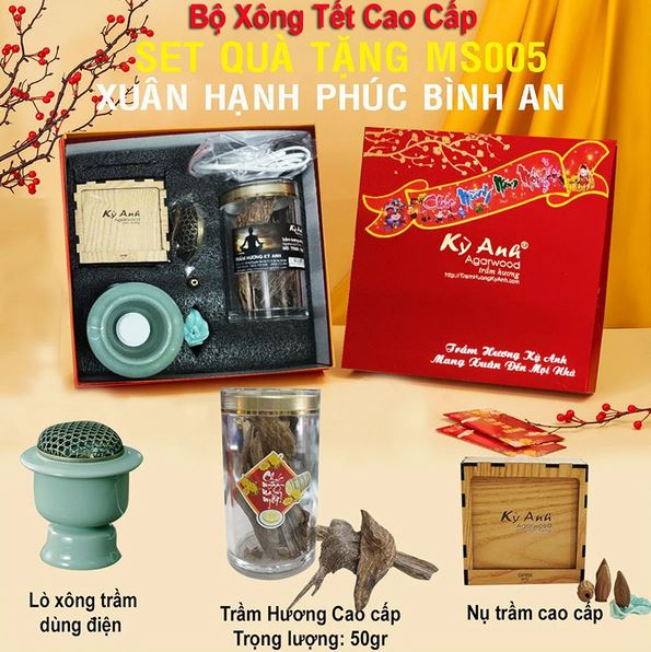 Tet agarwood gift set - Spring Peace and Happiness