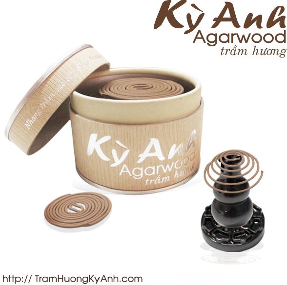 Agarwood incense coil