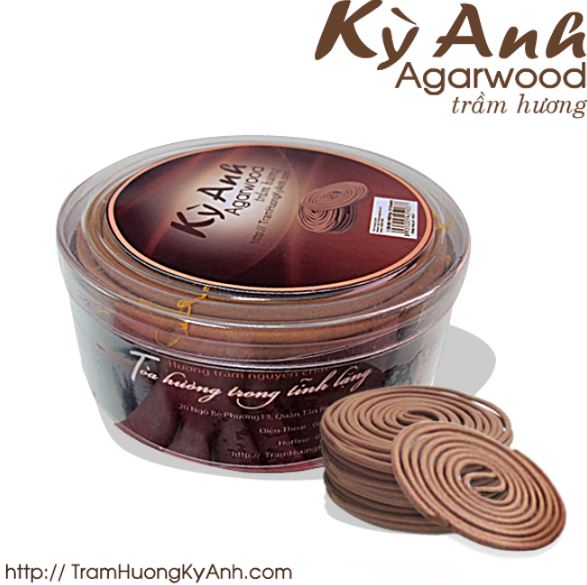 Agarwood incense coil
