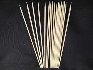 Skewered meat round stick
