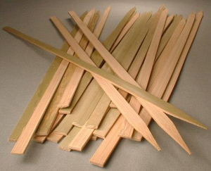 Flat bamboo toothpick