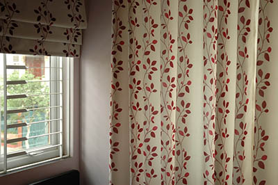 Heat tranfer printing on curtains