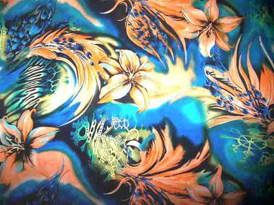 Heat tranfer printing on fabric