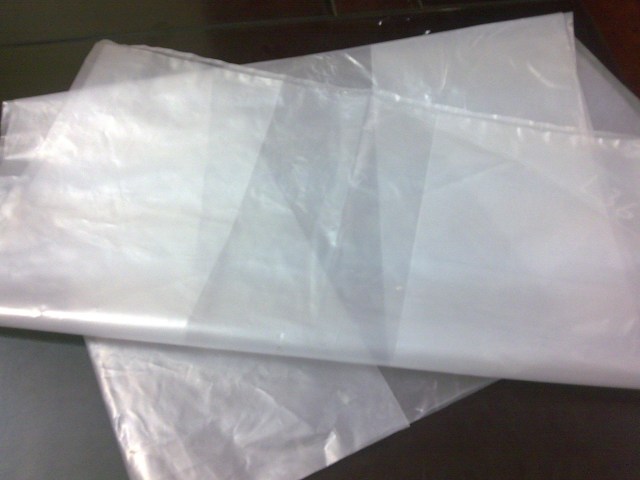 White PE plastic bag