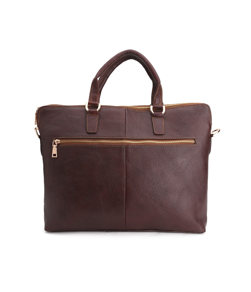 Cowhide laptop bag
