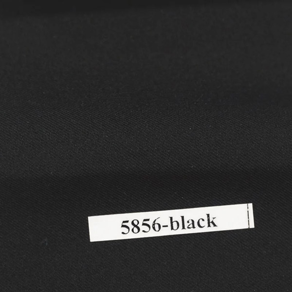 Black stretchable Linen Look fabric 5856