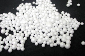 Styrofoam pellets and styrofoam sheets