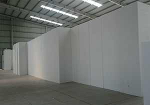 Styrofoam pellets and styrofoam sheets