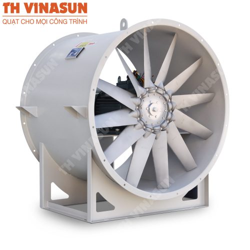 Axial pressure-boosting fan