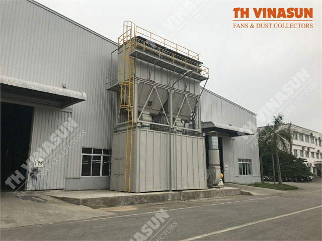 Dust extraction system for flooring wood factories (Fuming)