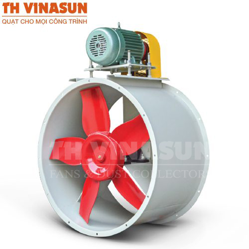 Indirect heat-resistant axial fan