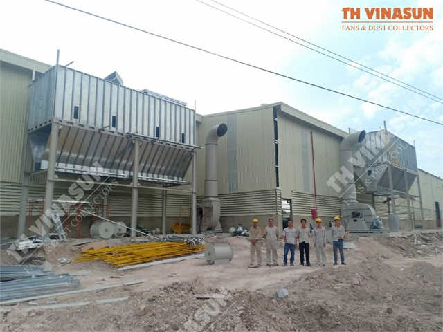 Dust collection system for plywood factories (Kim Tin)