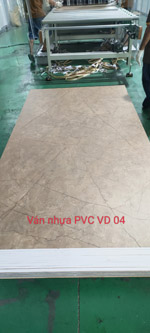 Laminated board with PVC film