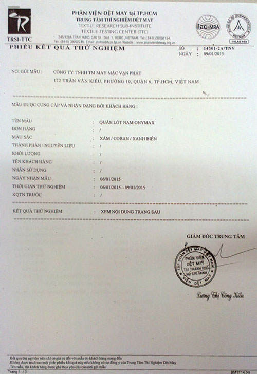 Certificates