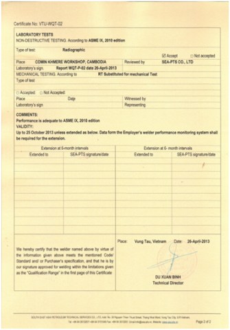 Welding Qualification and Certification