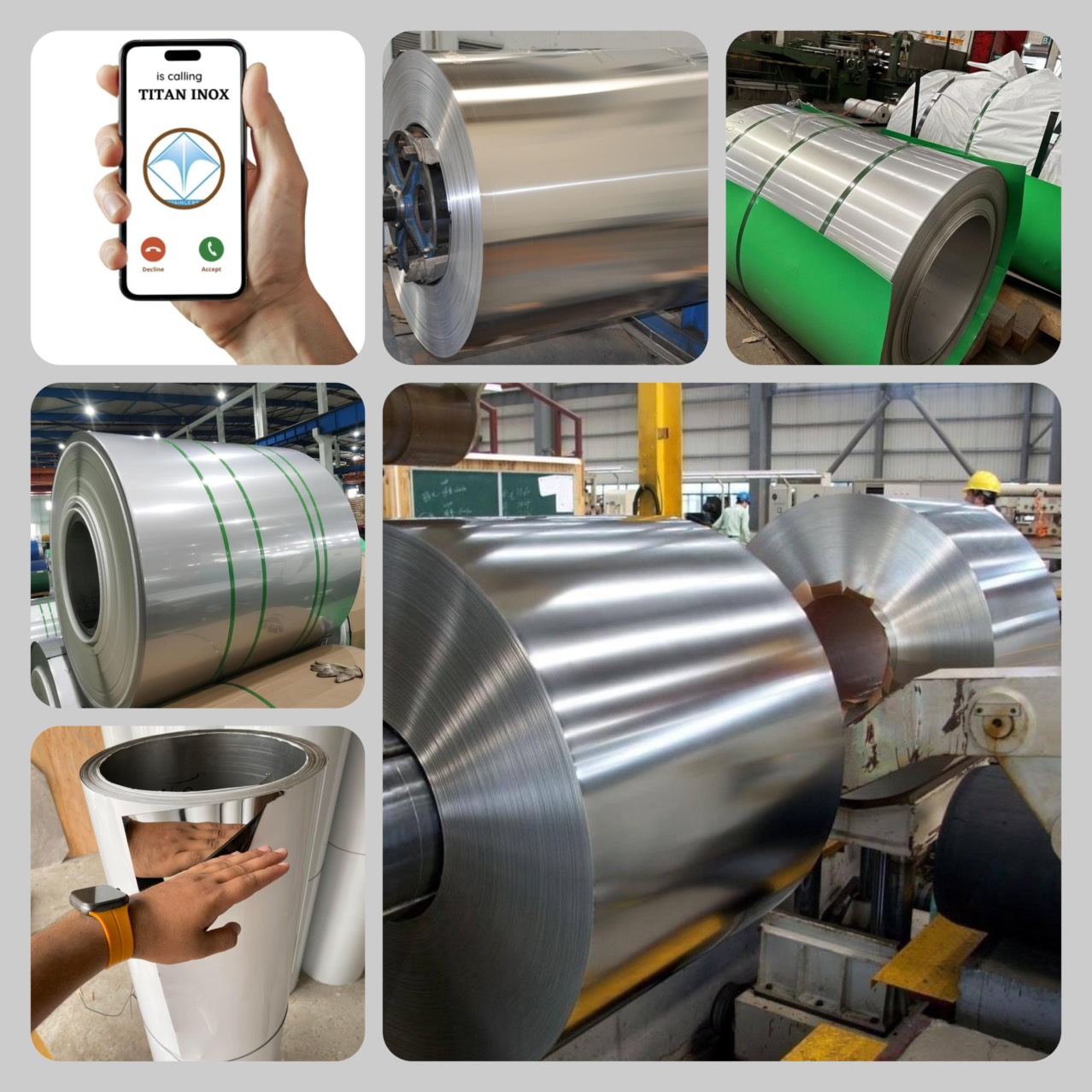 Stainless steel/Titanium coil