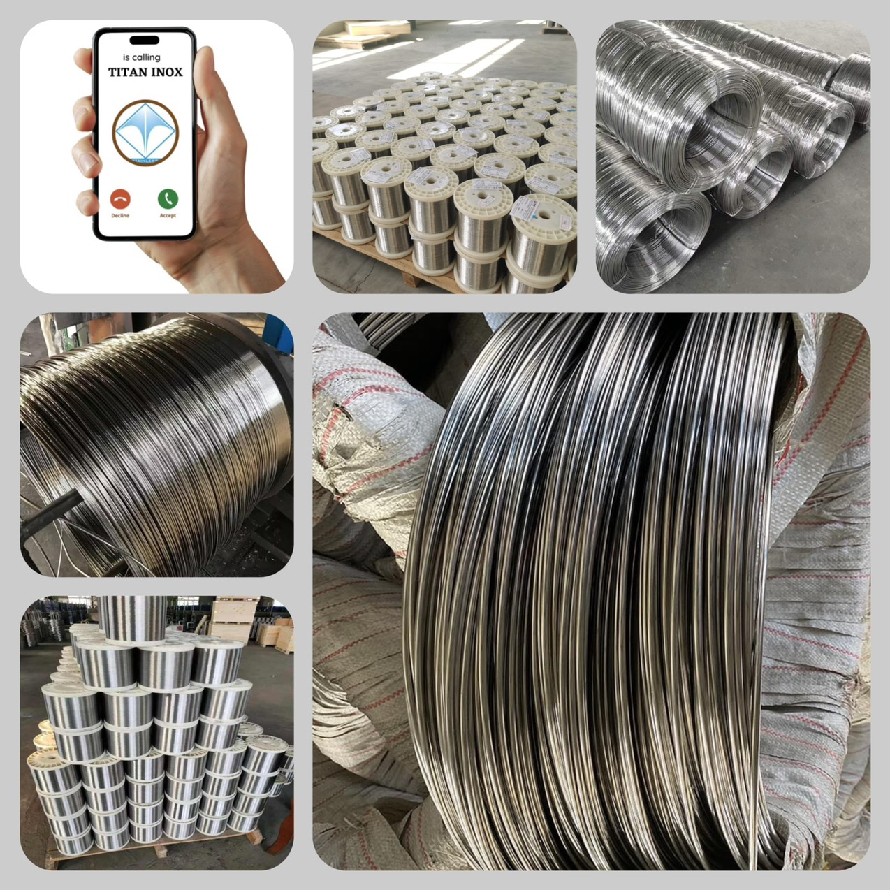 Stainless steel/Titanium wire